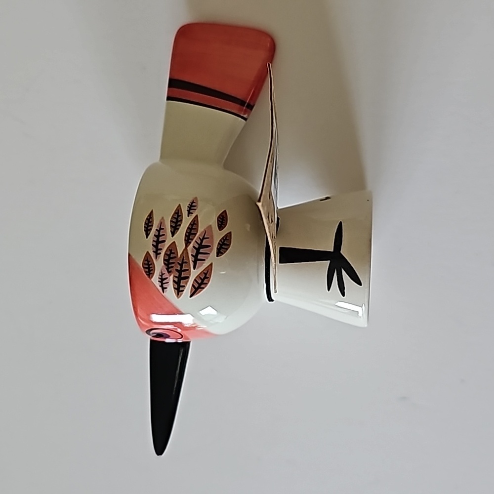 NWT Anthropologie Hannah Turner Red Bird Stoneware Eggcup - Picture 3 of 9